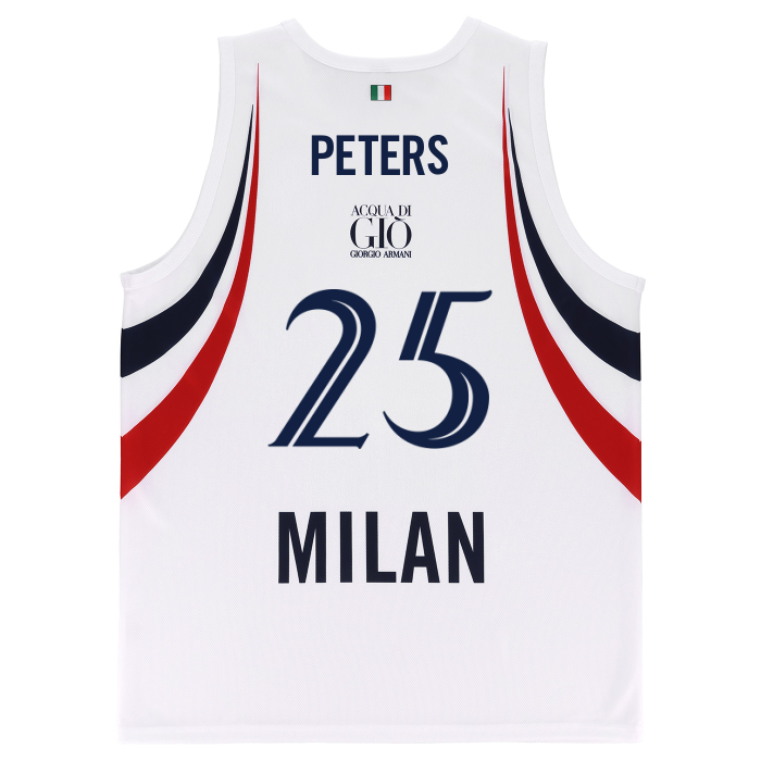 OLIMPIA MILANO CANOTTA REPLICA EUROLEGA BIANCA 26/27 - BAMBINO