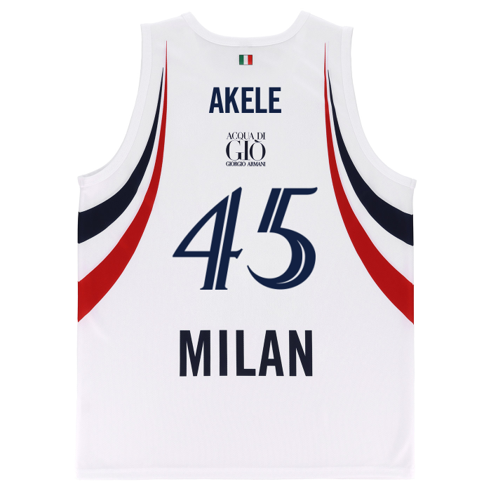 OLIMPIA MILANO CANOTTA REPLICA EUROLEGA BIANCA 26/27 - BAMBINO