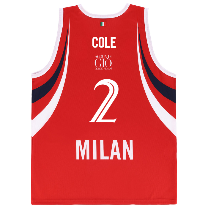 OLIMPIA MILANO CANOTTA REPLICA EUROLEGA ROSSA 26/27 - BAMBINO