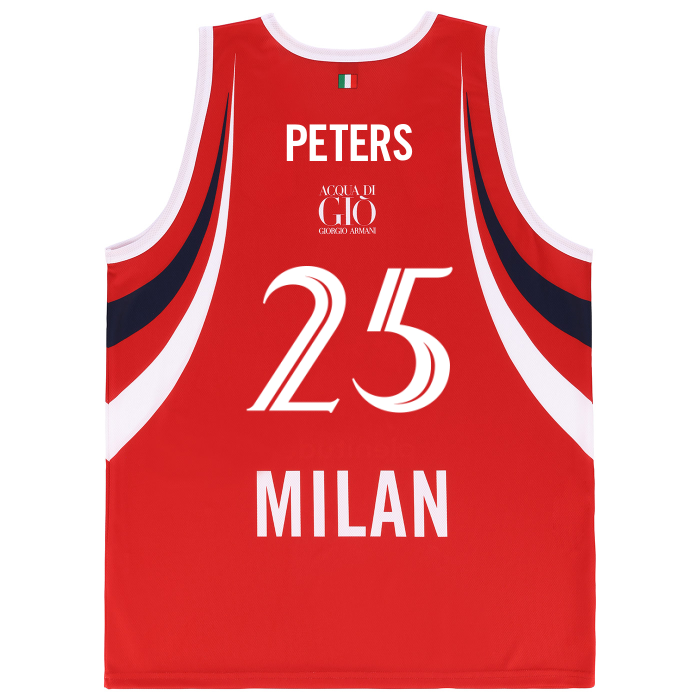 OLIMPIA MILANO CANOTTA REPLICA EUROLEGA ROSSA 26/27 - BAMBINO
