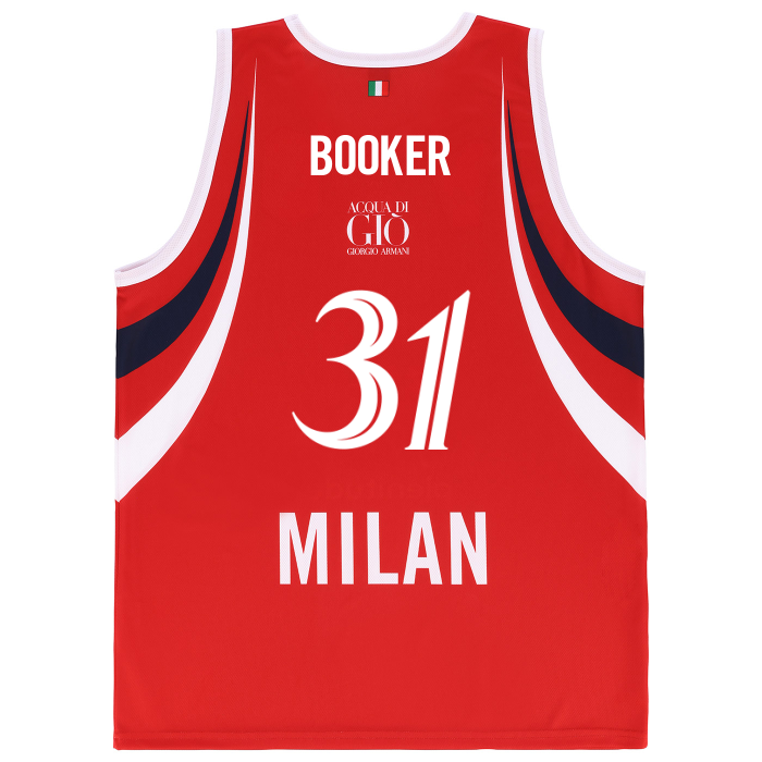 OLIMPIA MILANO CANOTTA REPLICA EUROLEGA ROSSA 26/27 - BAMBINO