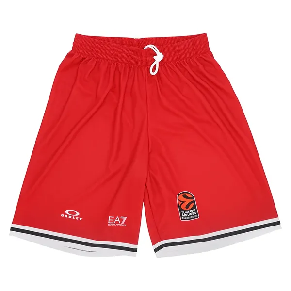 OLIMPIA MILANO PANTALONCINI ROSSI PLAYOFF EUROLEGA 20/21 