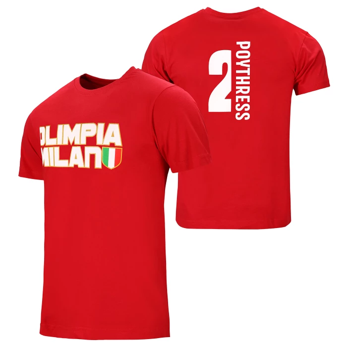 OLIMPIA MILANO T-SHIRT POYTHRESS ROSSA 23/24