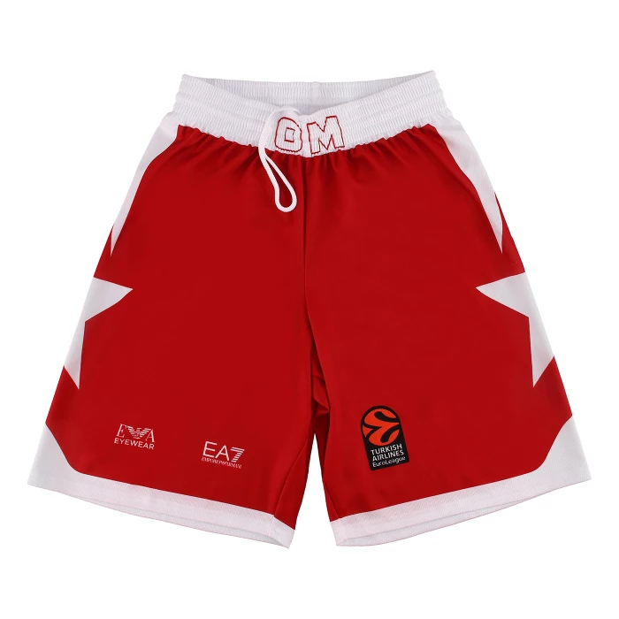 OLIMPIA MILANO PANTALONCINI REPLICA EUROLEGA 23-24 ROSSI - BAMBINO