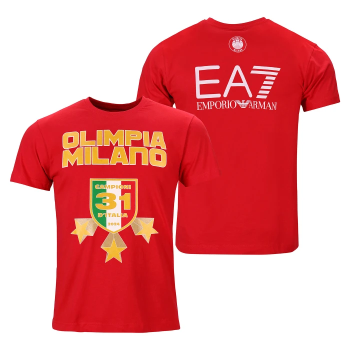 OLIMPIA MILANO T-SHIRT CELEBRATIVA SCUDETTO 2024 - BAMBINO