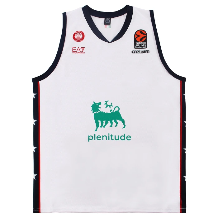 OLIMPIA MILANO CANOTTA REPLICA EUROLEGA BIANCA 24/25