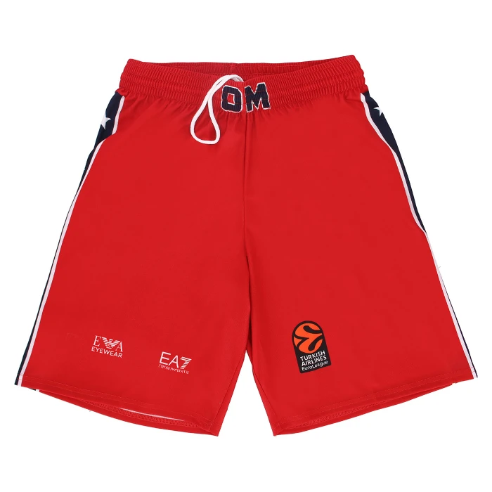 OLIMPIA MILANO PANTALONCINI REPLICA EUROLEGA ROSSI 24/25