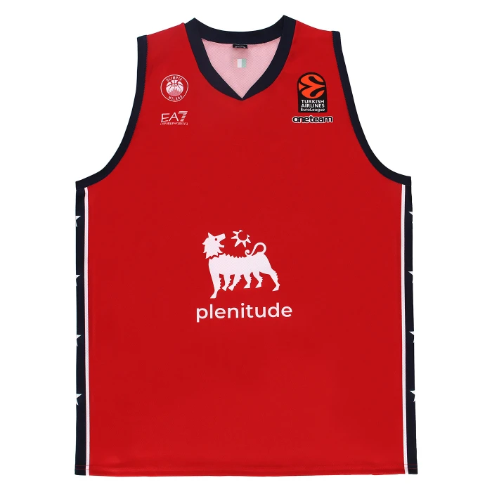 OLIMPIA MILANO CANOTTA REPLICA EUROLEGA ROSSA 24/25 - BAMBINO