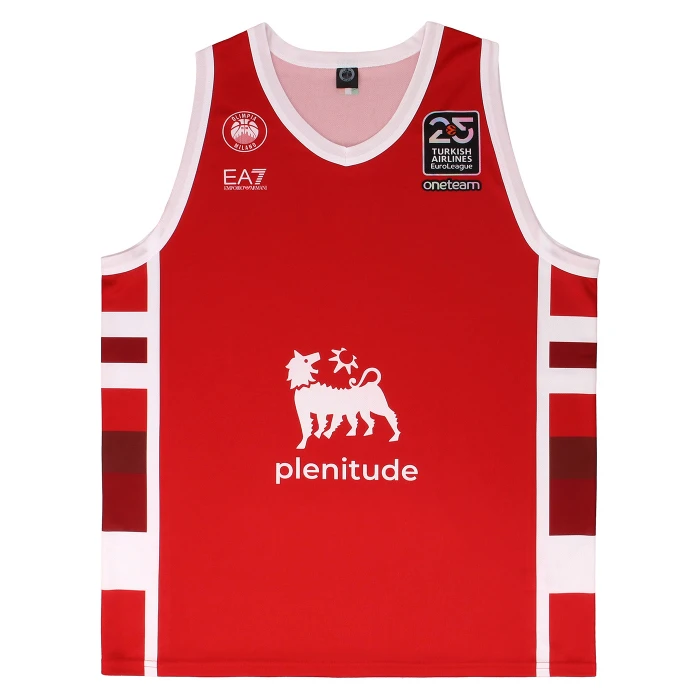 OLIMPIA MILANO CANOTTA REPLICA EUROLEGA ROSSA RETRO - BAMBINO