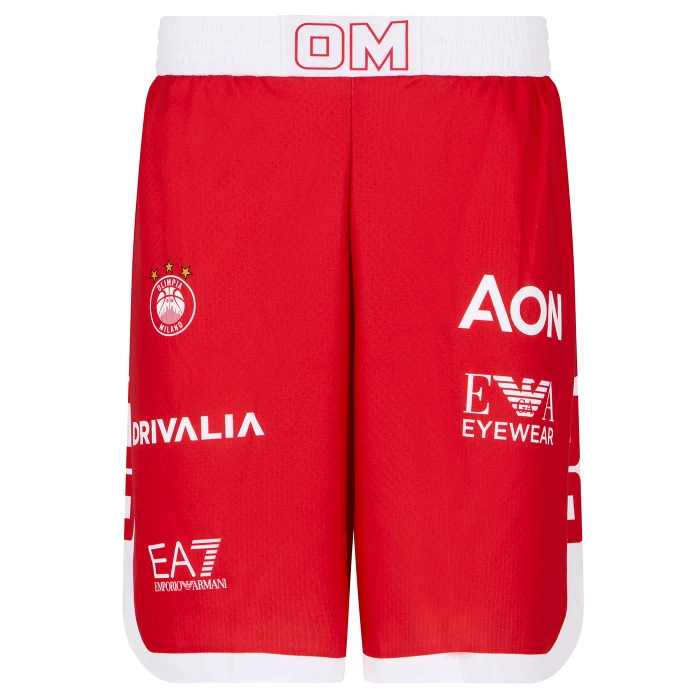 OLIMPIA MILANO PANTALONCINI AUTHENTIC CAMPIONATO ROSSI 24/25