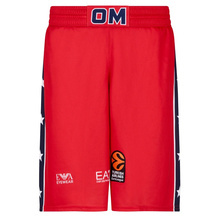 OLIMPIA MILANO PANTALONCINI AUTHENTIC EUROLEGA ROSSI 24/25