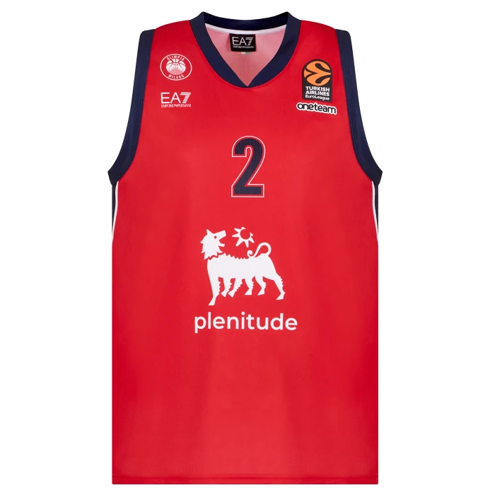 OLIMPIA MILANO CANOTTA EUROLEGA AUTHENTIC MANNION 24/25 ROSSA