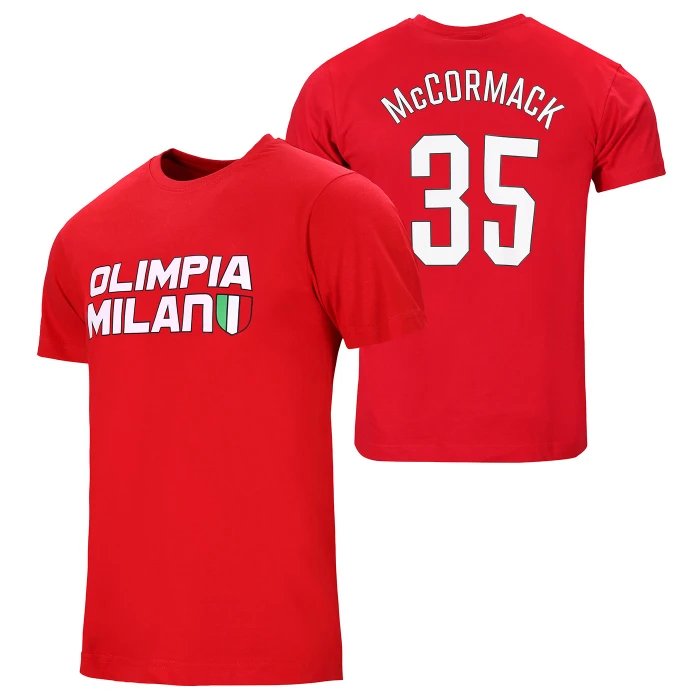 OLIMPIA MILANO T-SHIRT MCCORMACK 24 ROSSA - BAMBINO