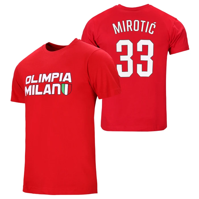 OLIMPIA MILANO T-SHIRT MIROTIC 24 ROSSA - BAMBINO