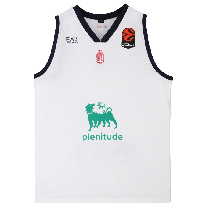 OLIMPIA MILANO CANOTTA REPLICA EUROLEGA BIANCA 25/26