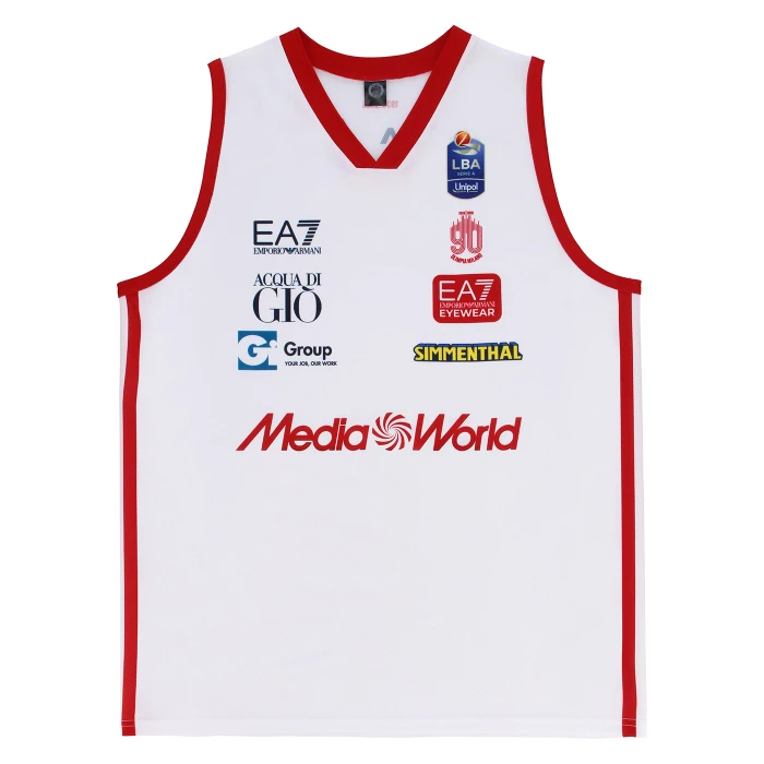 OLIMPIA MILANO CANOTTA REPLICA CAMPIONATO BIANCA 25/26 - BAMBINO