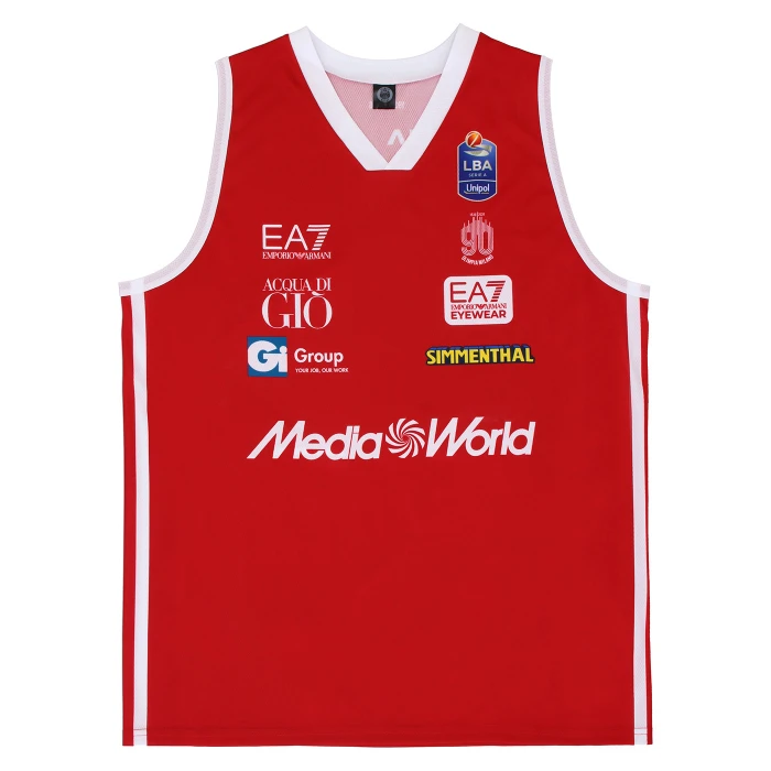 OLIMPIA MILANO CANOTTA REPLICA CAMPIONATO ROSSA 25/26 - BAMBINO