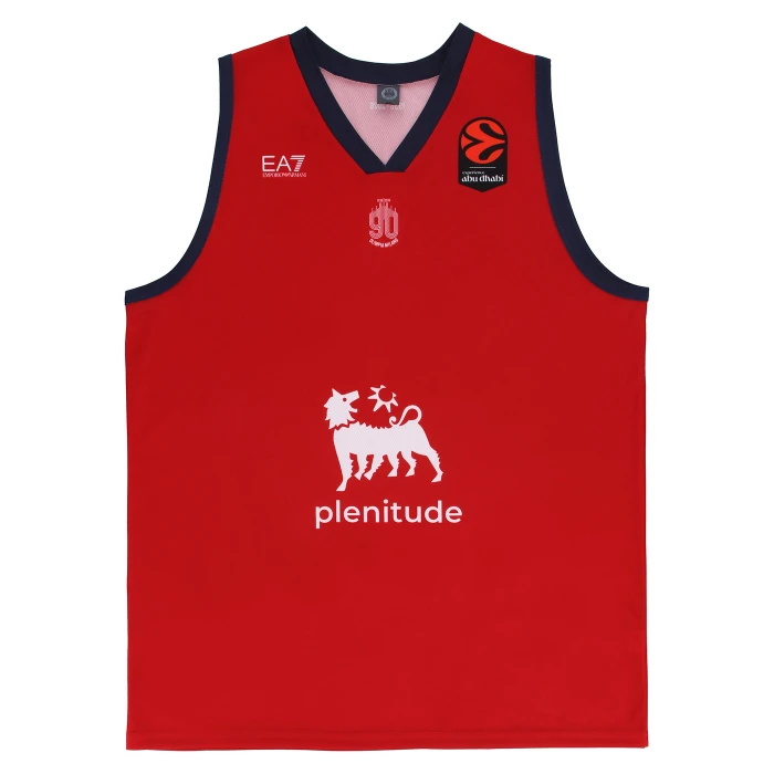 OLIMPIA MILANO CANOTTA REPLICA EUROLEGA ROSSA 25/26 - BAMBINO