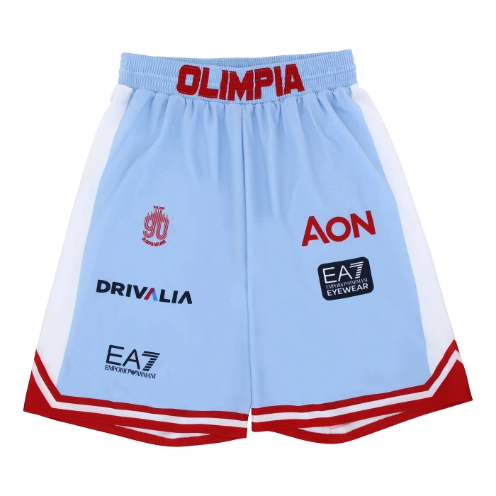 OLIMPIA MILANO PANTALONCINI REPLICA CAMPIONATO AZZURRI 25/26 - BAMBINO