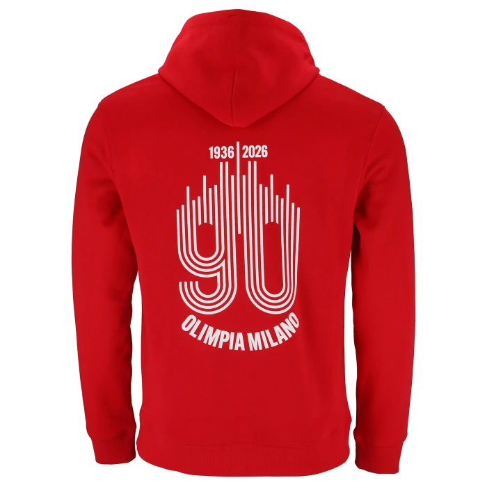 OLIMPIA MILANO FELPA 90 ROSSA - BAMBINO