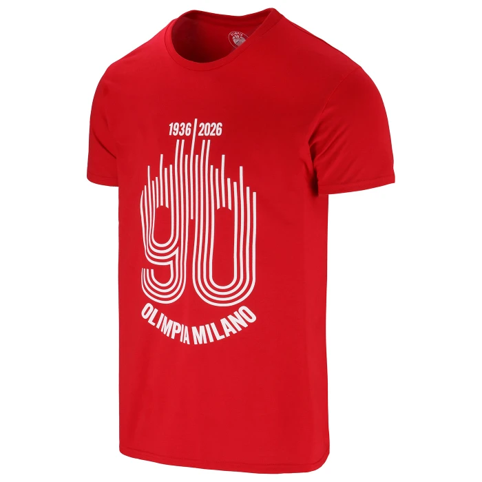 OLIMPIA MILANO T-SHIRT 90 ROSSA
