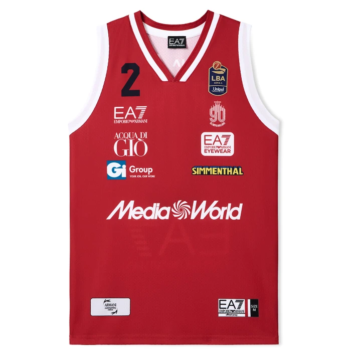 OLIMPIA MILANO LBA CANOTTA AUTHENTIC 25/26 ROSSA BROWN 2