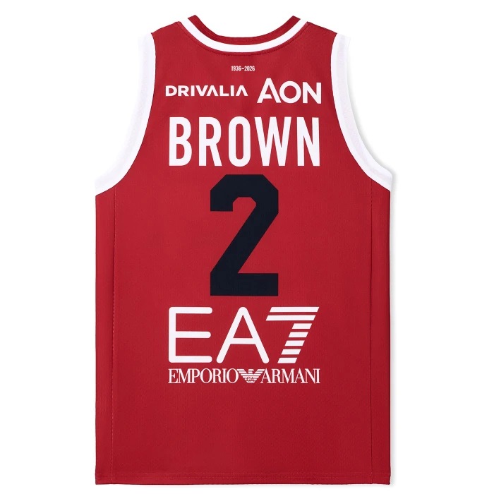 OLIMPIA MILANO LBA CANOTTA AUTHENTIC 25/26 ROSSA BROWN 2