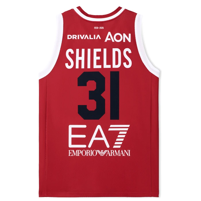 OLIMPIA MILANO LBA CANOTTA AUTHENTIC 25/26 ROSSA SHIELDS 31