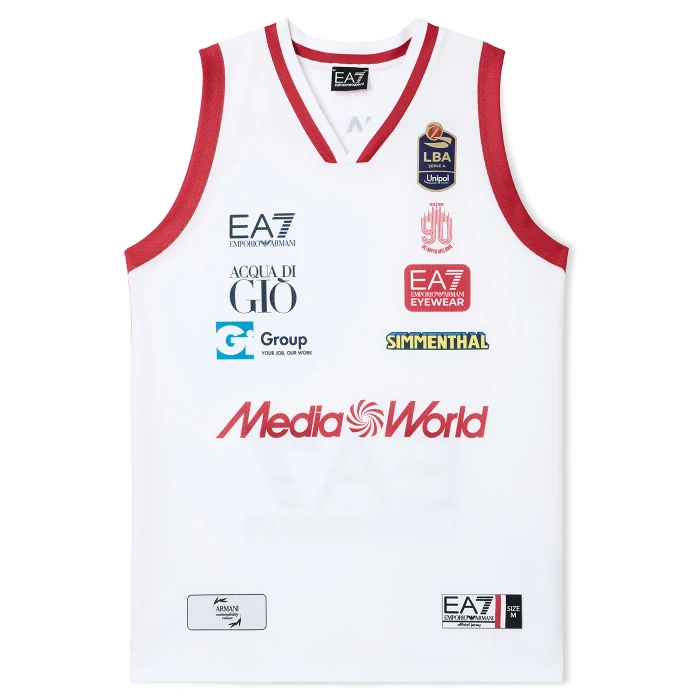 OLIMPIA MILANO LBA CANOTTA AUTHENTIC 25/26 BIANCA