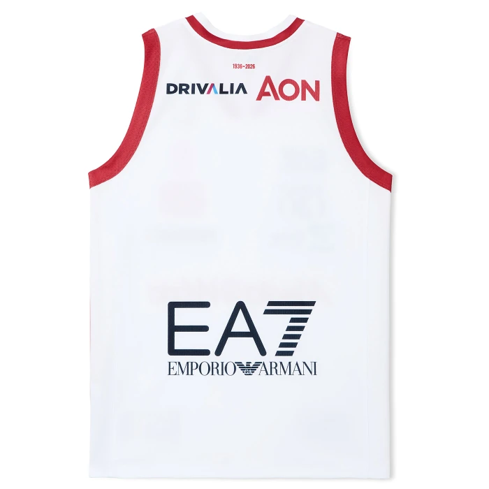 OLIMPIA MILANO LBA CANOTTA AUTHENTIC 25/26 BIANCA