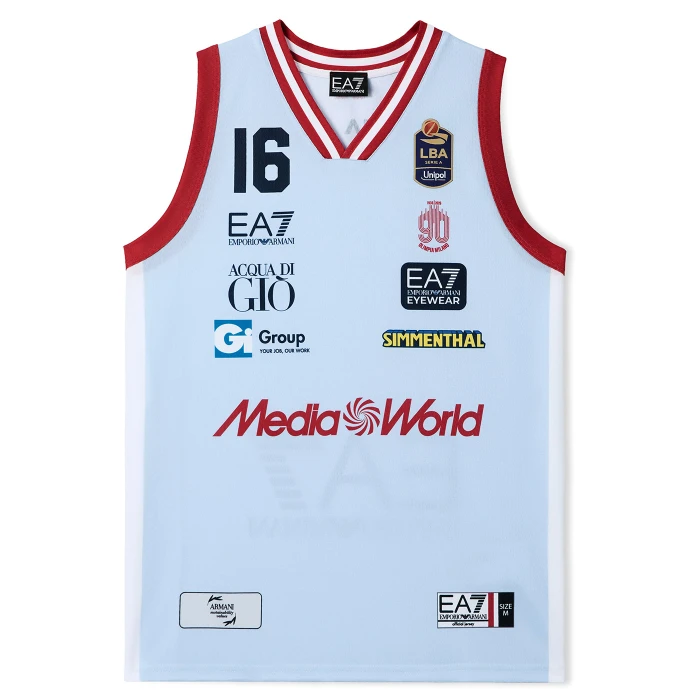 OLIMPIA MILANO LBA CANOTTA AUTHENTIC 25/26 AZZURRO LEDAY 16