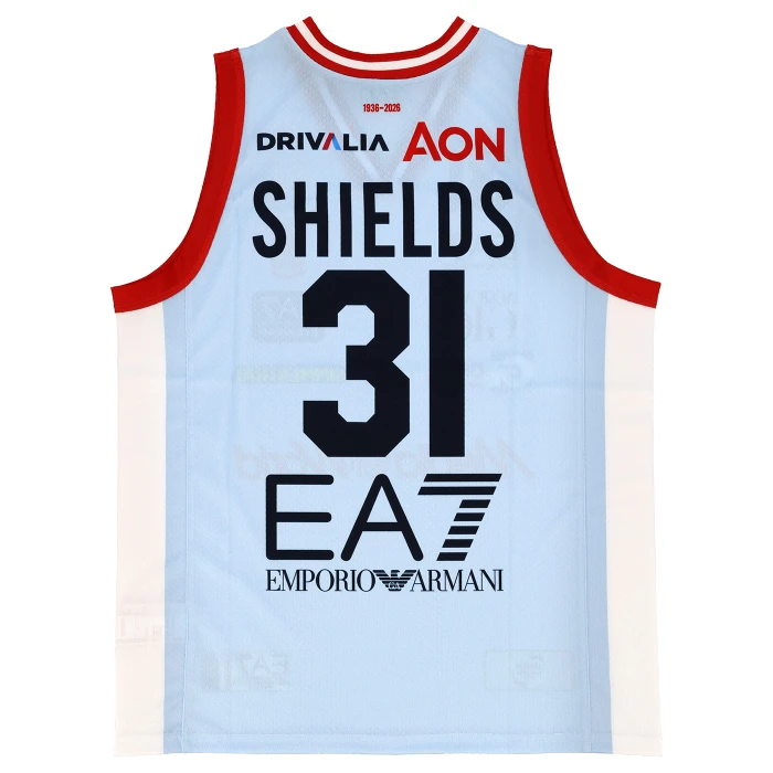 OLIMPIA MILANO LBA CANOTTA AUTHENTIC 25/26 AZZURRO SHIELDS 31