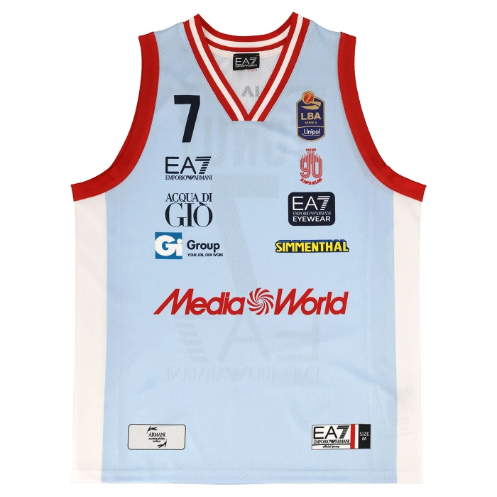 OLIMPIA MILANO LBA CANOTTA AUTHENTIC 25/26 AZZURRO TONUT 7
