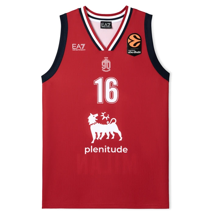 OLIMPIA MILANO EUROLEGA CANOTTA AUTHENTIC 25/26 ROSSA LEDAY 16