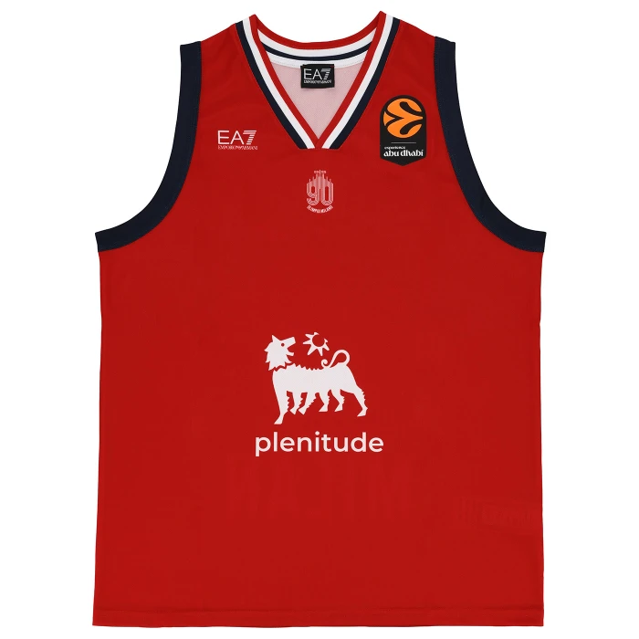 OLIMPIA MILANO EUROLEGA CANOTTA AUTHENTIC 25/26 ROSSA