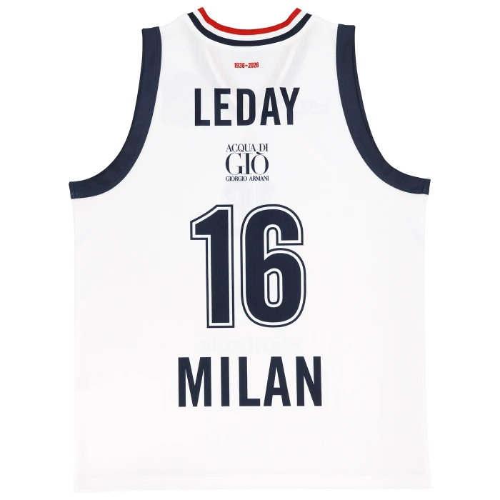 OLIMPIA MILANO EUROLEGA CANOTTA AUTHENTIC 25/26 BIANCA LEDAY 16