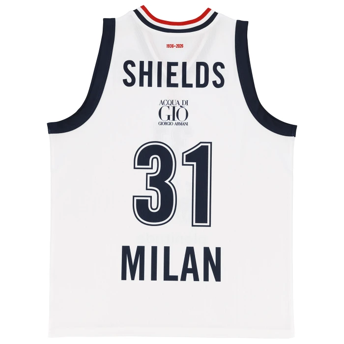 OLIMPIA MILANO EUROLEGA CANOTTA AUTHENTIC 25/26 BIANCA SHIELDS 31