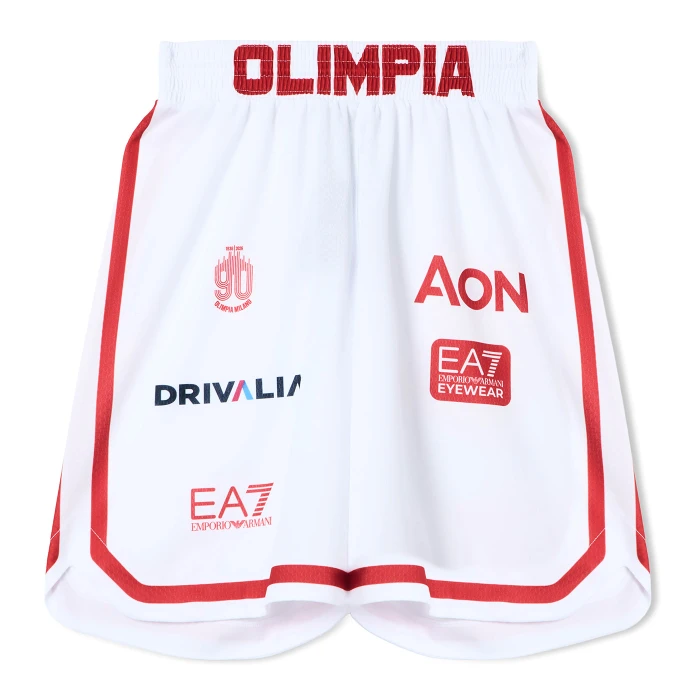 OLIMPIA MILANO LBA PANTALONCINI AUTHENTIC 25/26 BIANCHI