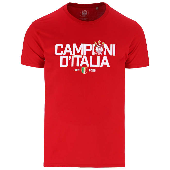 OLIMPIA MILANO T-SHIRT CELEBRATIVA SCUDETTO 2026
