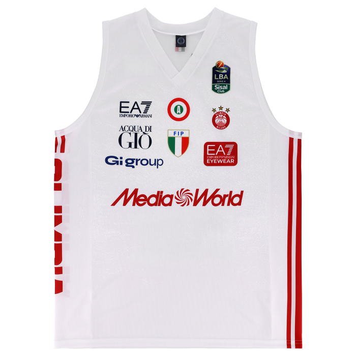 OLIMPIA MILANO CANOTTA REPLICA CAMPIONATO BIANCA 26/27