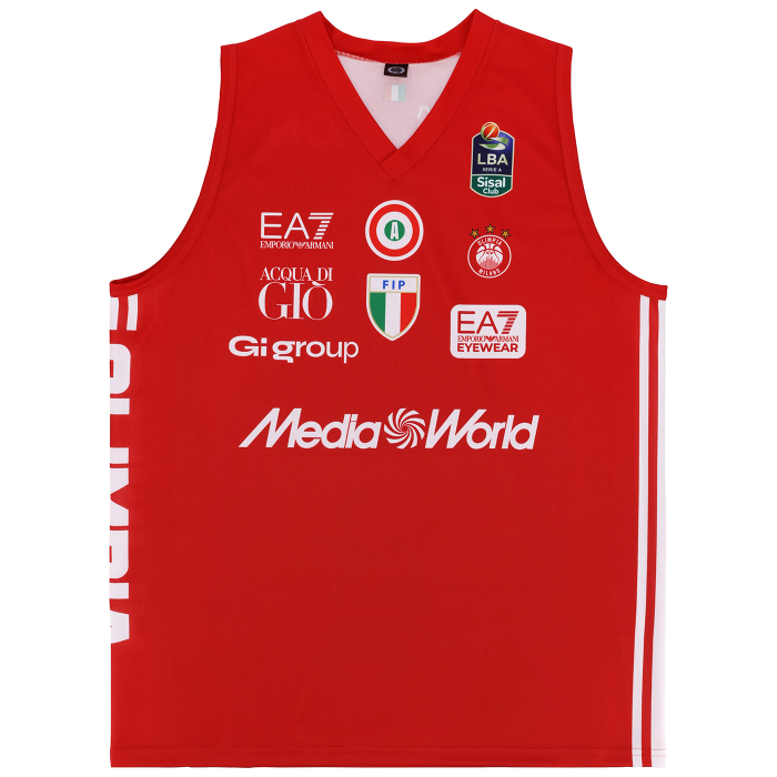 OLIMPIA MILANO CANOTTA REPLICA CAMPIONATO ROSSA 26/27