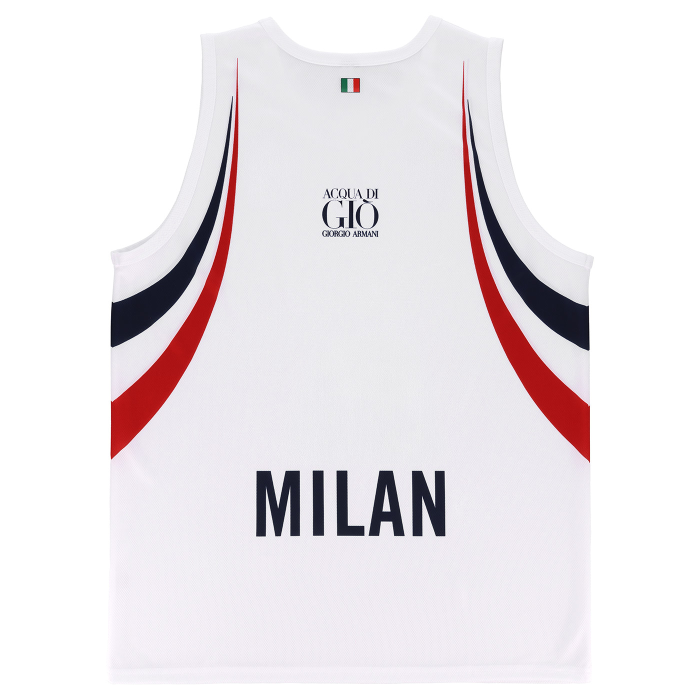 OLIMPIA MILANO CANOTTA REPLICA EUROLEGA BIANCA 26/27