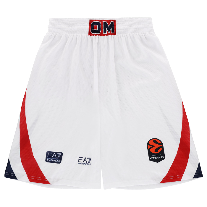 OLIMPIA MILANO PANTALONCINI REPLICA EUROLEGA BIANCHI 26/27