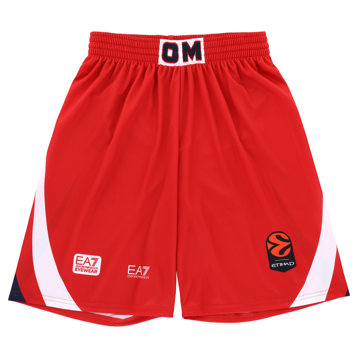 OLIMPIA MILANO PANTALONCINI REPLICA EUROLEGA ROSSI 26/27