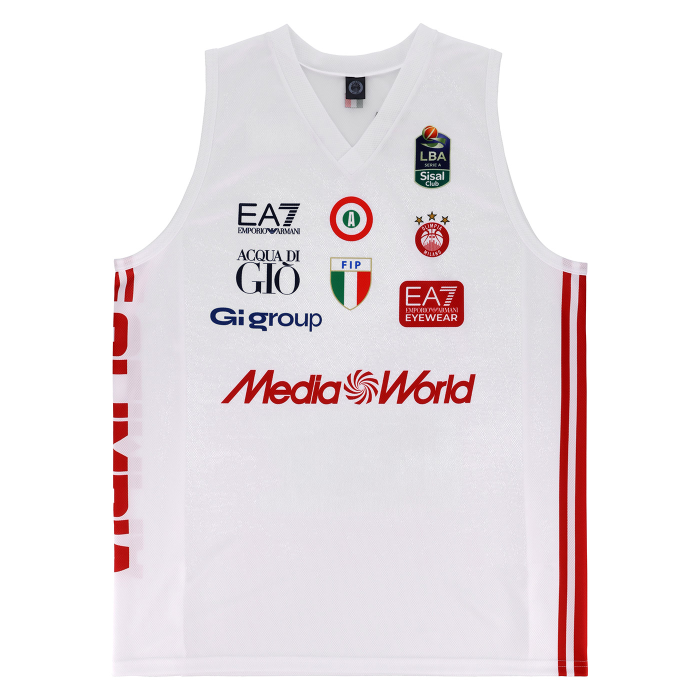 OLIMPIA MILANO CANOTTA REPLICA CAMPIONATO BIANCA 26/27 - BAMBINO