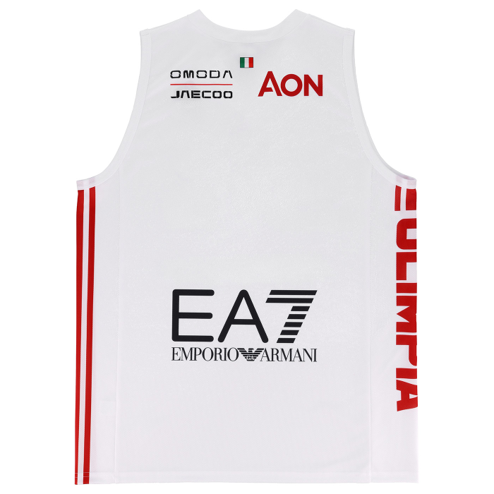 OLIMPIA MILANO CANOTTA REPLICA CAMPIONATO BIANCA 26/27 - BAMBINO