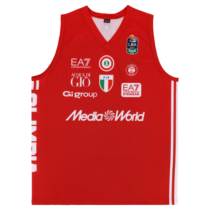 OLIMPIA MILANO CANOTTA REPLICA CAMPIONATO ROSSA 26/27 - BAMBINO