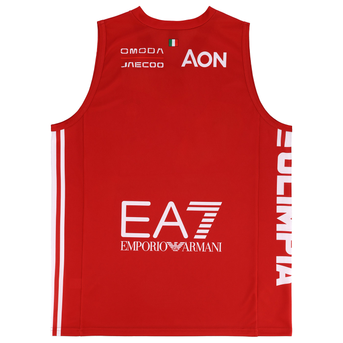 OLIMPIA MILANO CANOTTA REPLICA CAMPIONATO ROSSA 26/27 - BAMBINO