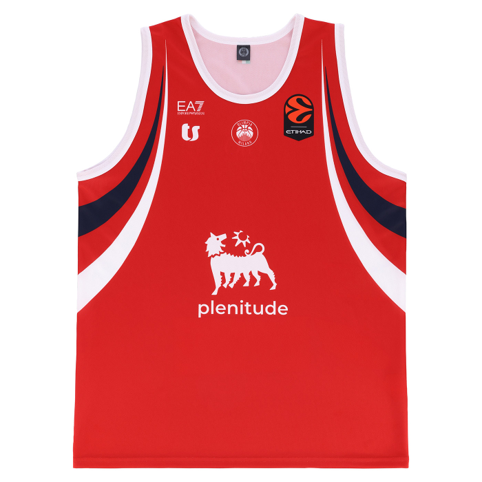 OLIMPIA MILANO CANOTTA REPLICA EUROLEGA ROSSA 26/27 - BAMBINO