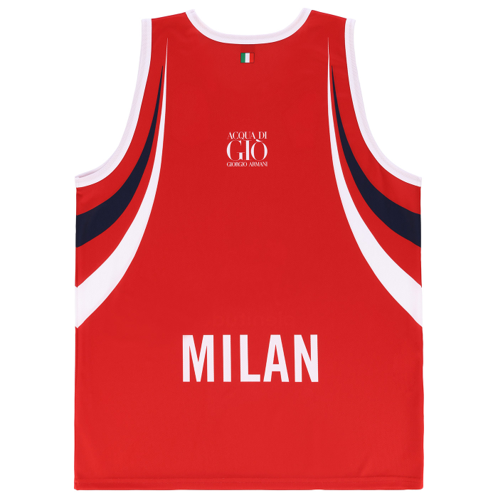 OLIMPIA MILANO CANOTTA REPLICA EUROLEGA ROSSA 26/27 - BAMBINO